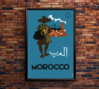Morocco - Vintage Travel Poster