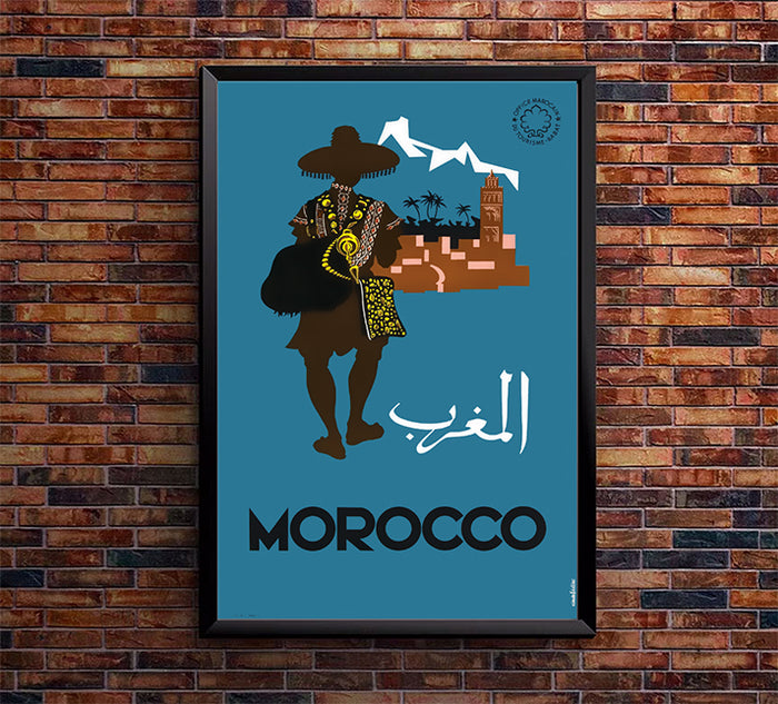 Morocco - Vintage Travel Poster