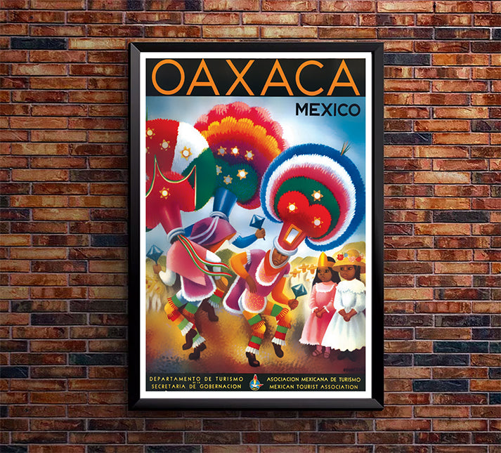 Mexico - Oaxaca - Vintage Travel Poster