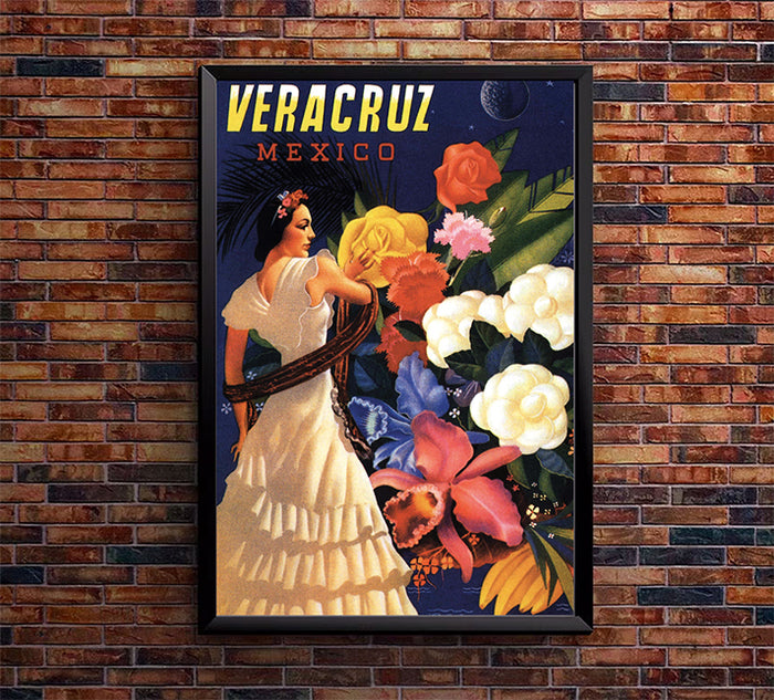 Mexico - Veracruz - Vintage Travel Poster