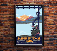 Canada - Jasper National Park - Canadian National Railways - Vintage Travel Poster