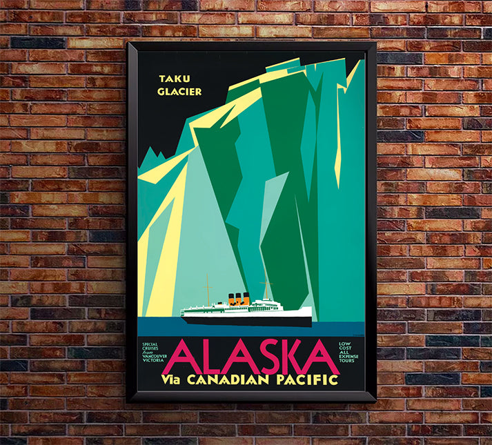 Canadian Pacific Cruise Ships - Alaska - Vintage Travel Poster