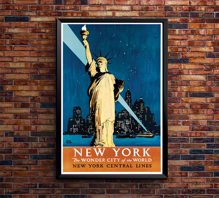 New York Central Lines - NYC - Vintage Travel Poster