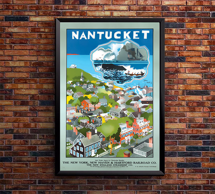 NYRR Railroad - Nantucket - Vintage Travel Poster