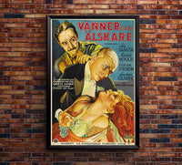 Friends and Lovers 1931 - Laurence Olivier - Sweden - Classic Movie Poster