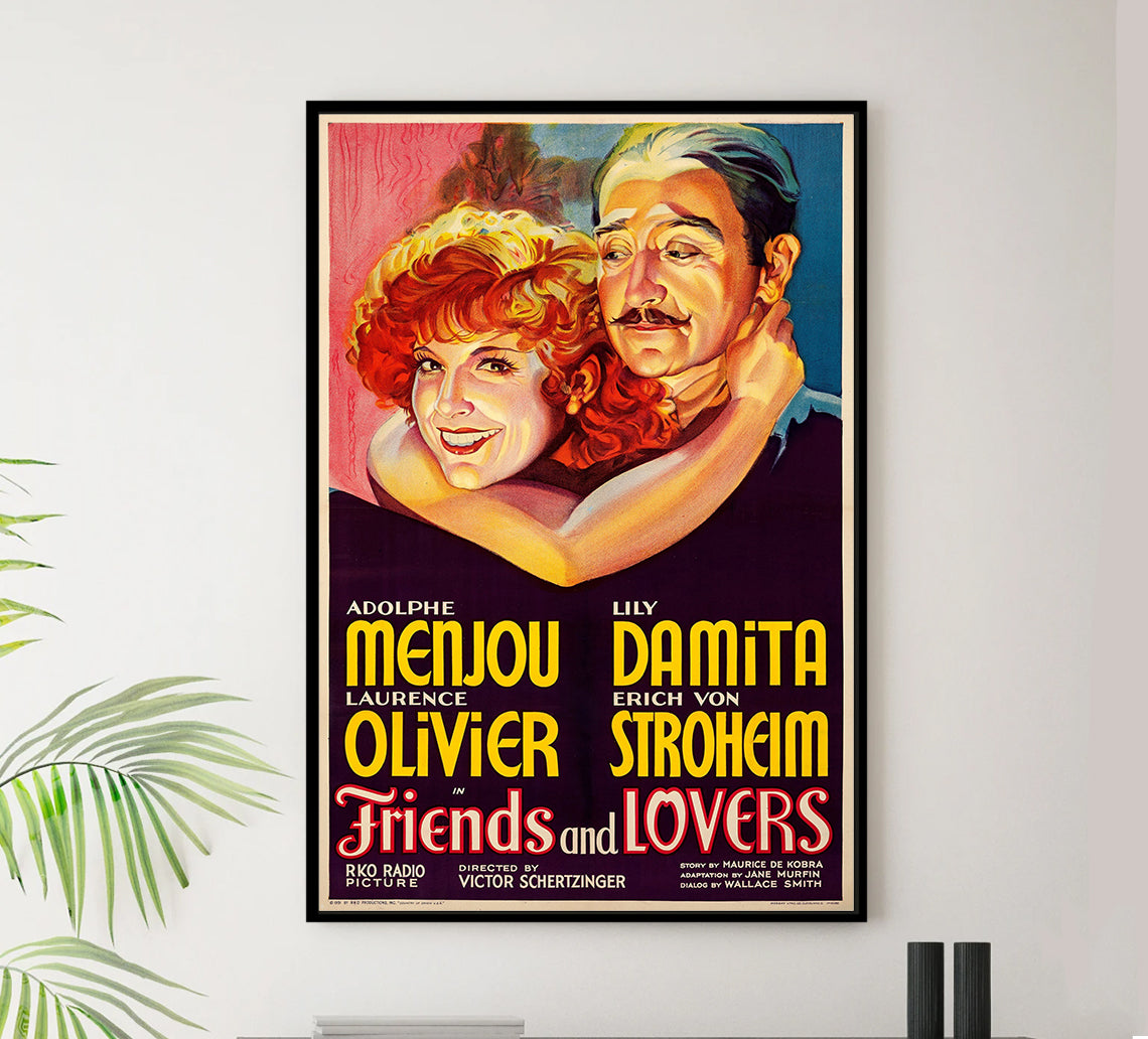 Friends and Lovers 1931 - Laurence Olivier - US - Classic Movie Poster
