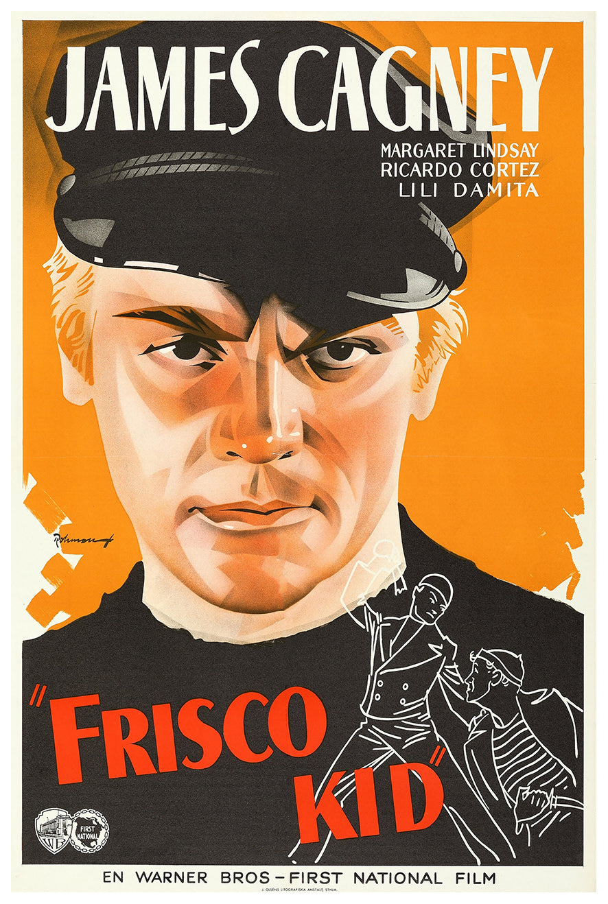 Frisco Kid 1935 - James Cagney - Sweden - Classic Movie Poster
