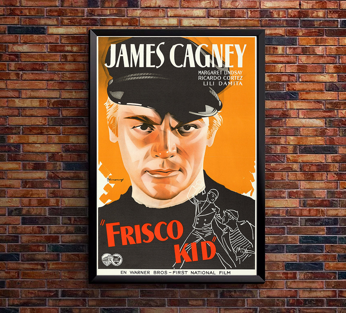 Frisco Kid 1935 - James Cagney - Sweden - Classic Movie Poster