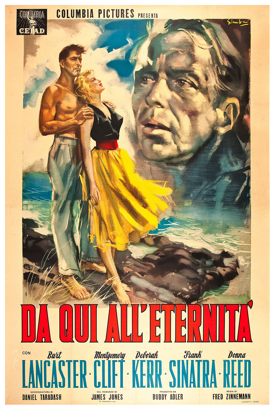 From Here to Eternity 1953 - Burt Lancaster - Italy (2) - Classic Movie Poster