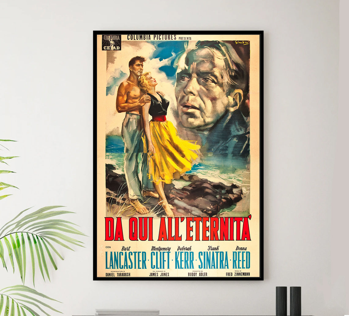 From Here to Eternity 1953 - Burt Lancaster - Italy (2) - Classic Movie Poster