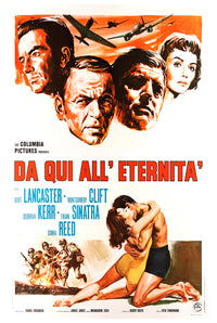 From Here to Eternity 1953 - Burt Lancaster - Italy - Classic Movie Poster
