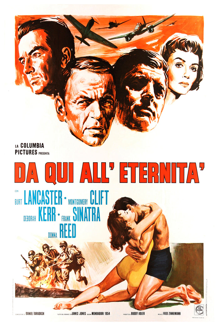 From Here to Eternity 1953 - Burt Lancaster - Italy - Classic Movie Poster