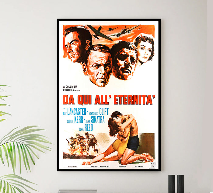 From Here to Eternity 1953 - Burt Lancaster - Italy - Classic Movie Poster