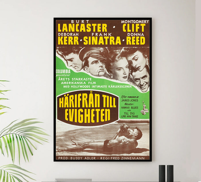 From Here to Eternity 1953 - Burt Lancaster - Sweden - Classic Movie Poster