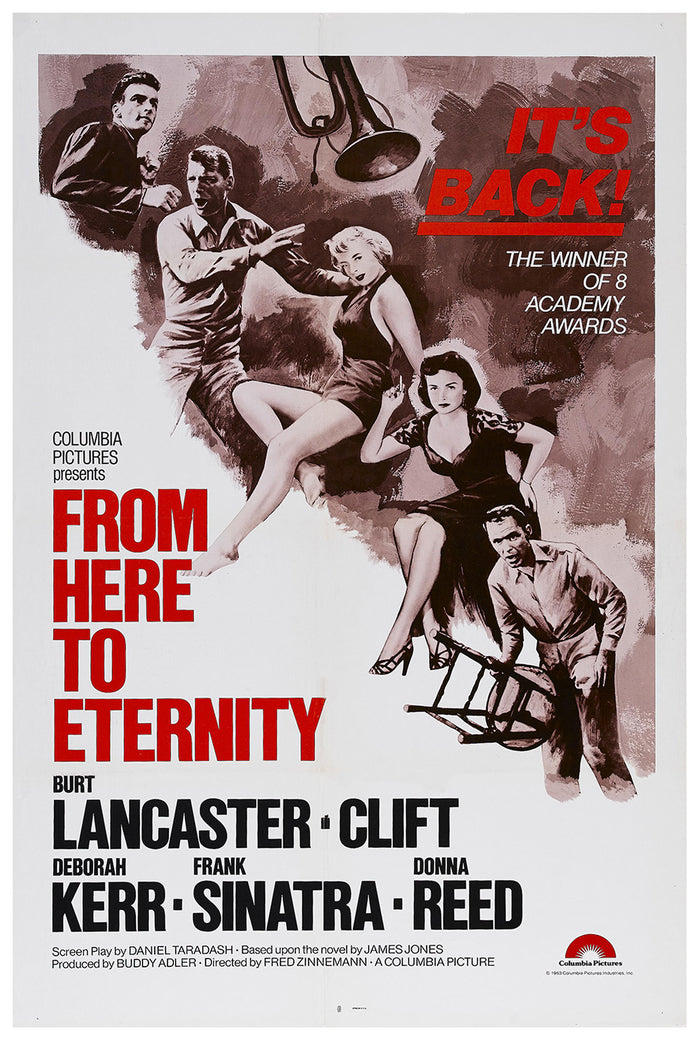 From Here to Eternity 1953 - Burt Lancaster - US - Classic Movie Poster