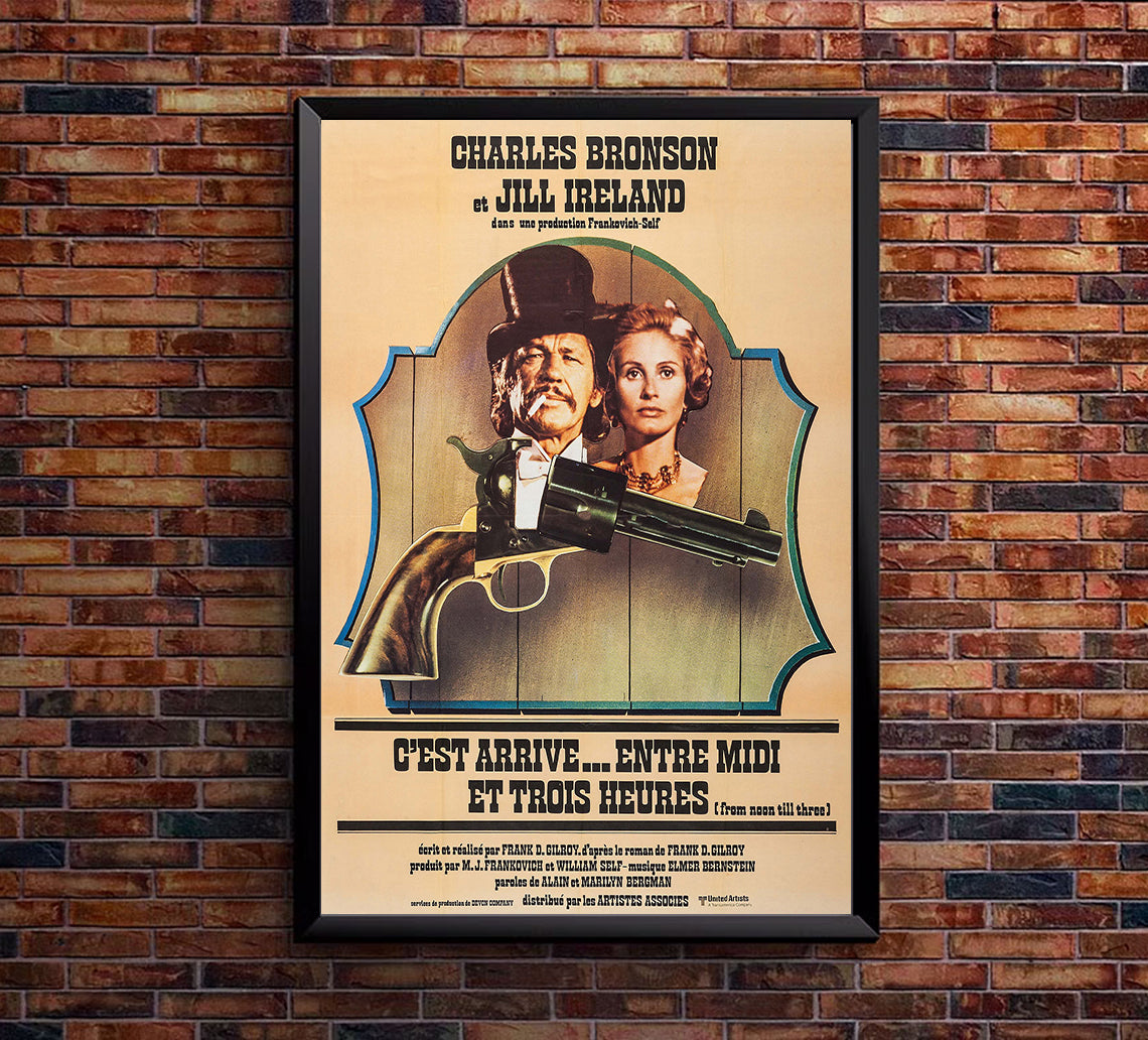 From Noon Till Three 1976 - Charles Bronson - France - Classic Movie Poster
