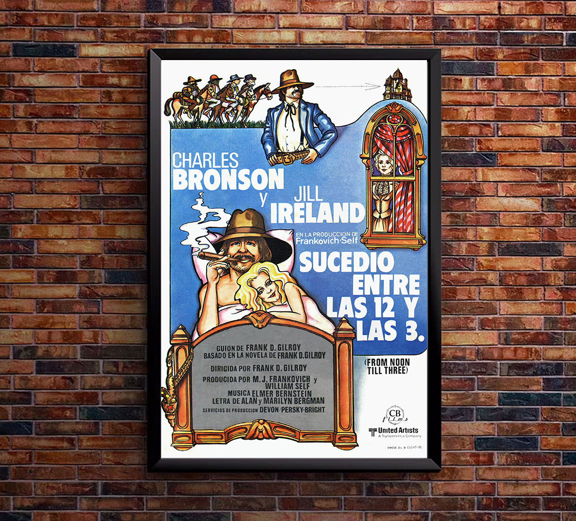 From Noon Till Three 1976 - Charles Bronson - Spain - Classic Movie Poster