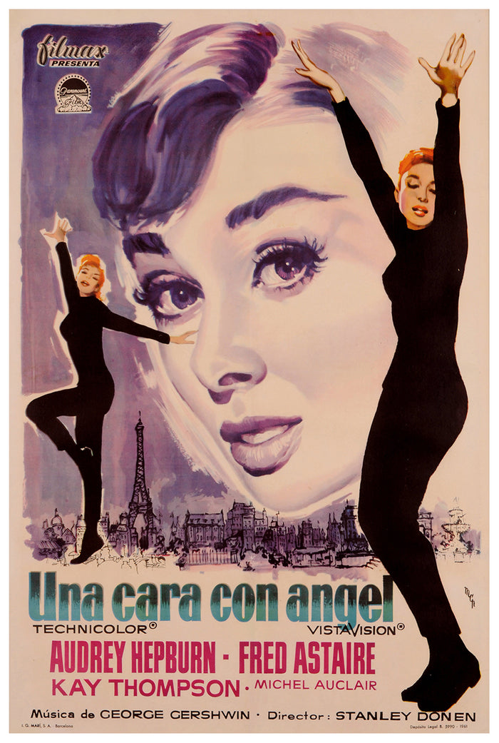 Funny Face 1957 - Spain - Classic Movie Poster