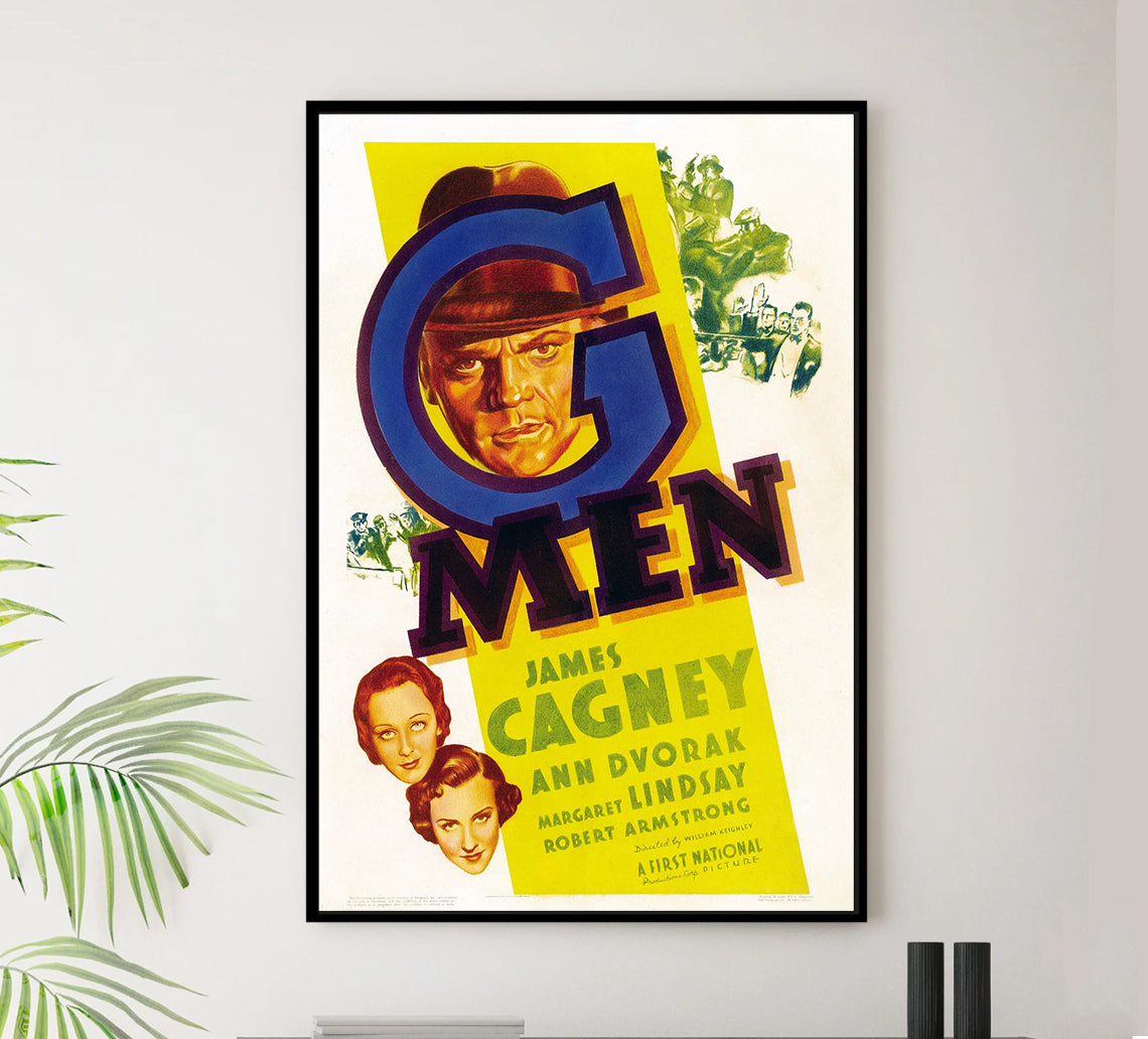 G Men 1935 - James Cagney - US - Classic Movie Poster