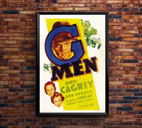 G Men 1935 - James Cagney - US - Classic Movie Poster