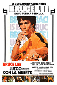 Game Of Death 1978 - Spanish - Vintage Classic Kung Fu Movie Poster