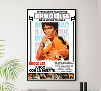 Game Of Death 1978 - Spanish - Vintage Classic Kung Fu Movie Poster