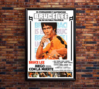 Game Of Death 1978 - Spanish - Vintage Classic Kung Fu Movie Poster