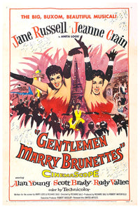 Gentlemen Marry Brunettes 1955 - Vintage Classic Movie Poster