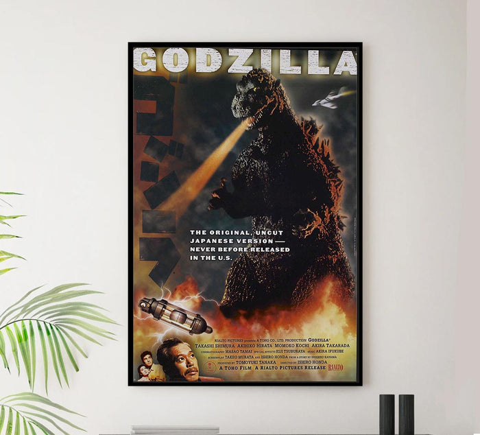 Godzilla 1954 - Vintage Horror Classic Movie Poster