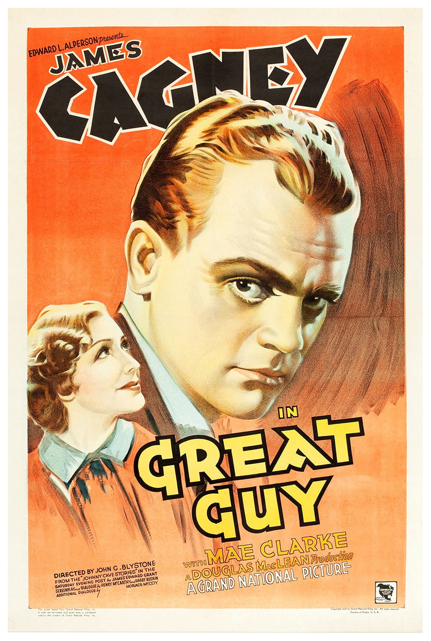 Great Guy 1936 - James Cagney - US - Classic Movie Poster