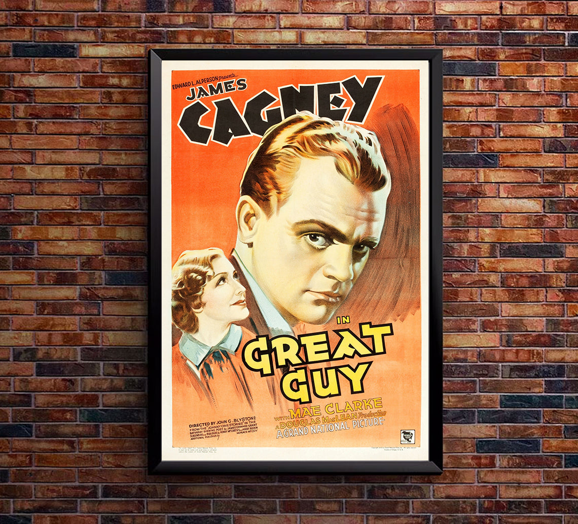 Great Guy 1936 - James Cagney - US - Classic Movie Poster