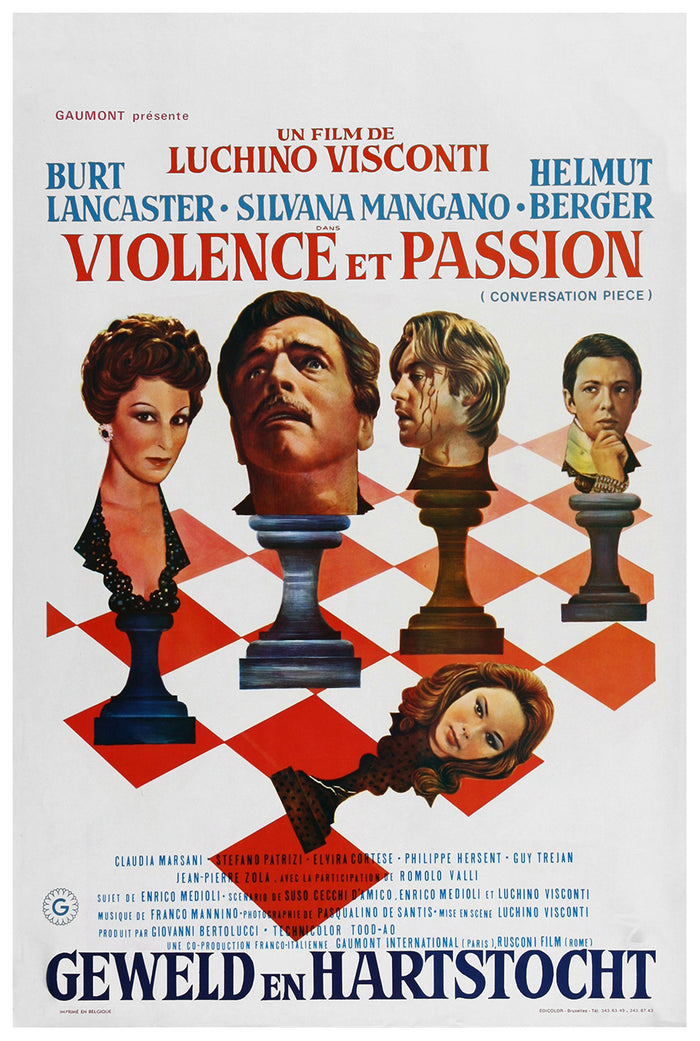 Gruppo di famiglia in un interno 1974 - Burt Lancaster - Belgium - Classic Movie Poster