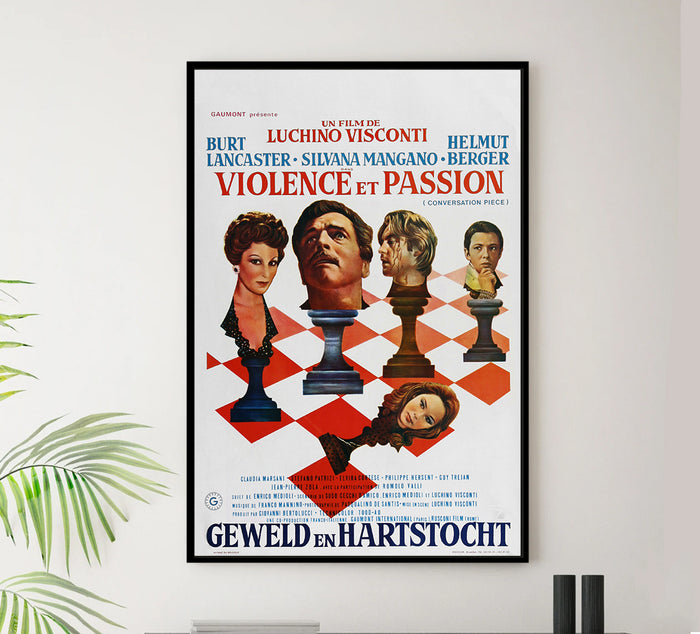 Gruppo di famiglia in un interno 1974 - Burt Lancaster - Belgium - Classic Movie Poster