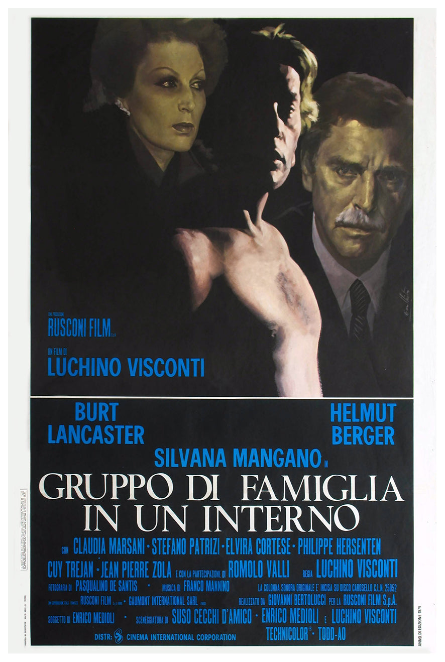 Gruppo di famiglia in un interno 1974 - Burt Lancaster - Italy - Classic Movie Poster