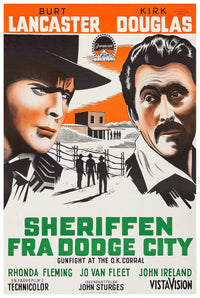 Gunfight at the O.K. Corral 1957 - Burt Lancaster - Denmark - Classic Movie Poster