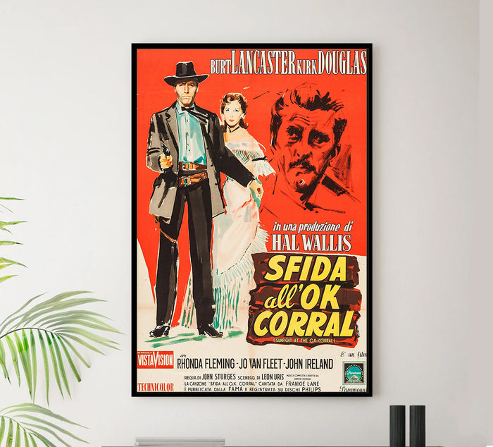 Gunfight at the O.K. Corral 1957 - Burt Lancaster - Italy (2) - Classic Movie Poster