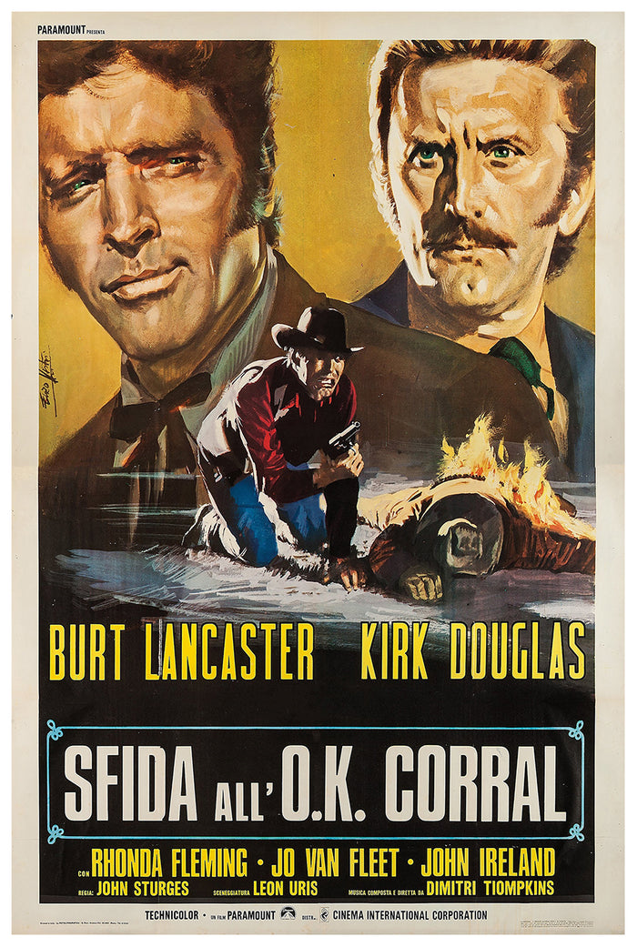 Gunfight at the O.K. Corral 1957 - Burt Lancaster - Italy - Classic Movie Poster