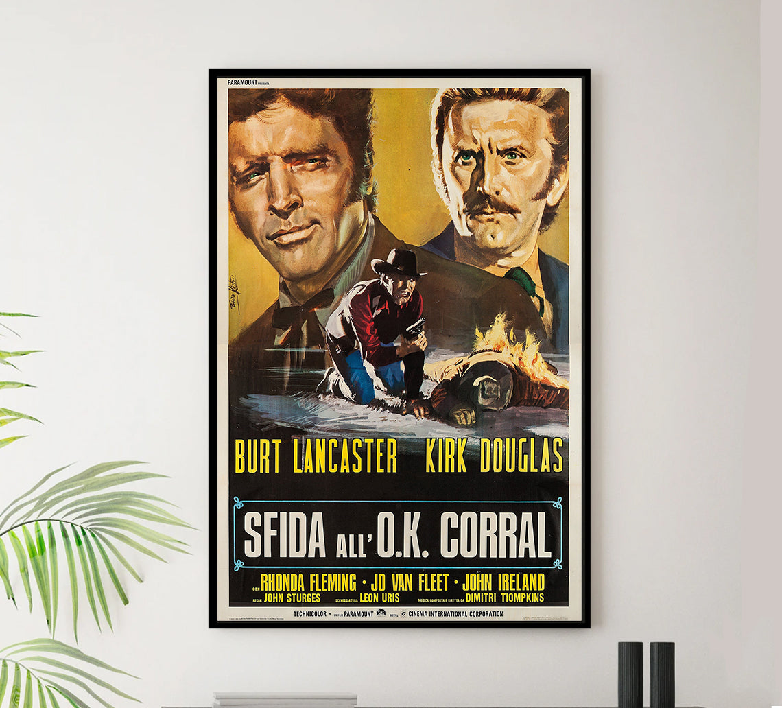 Gunfight at the O.K. Corral 1957 - Burt Lancaster - Italy - Classic Movie Poster