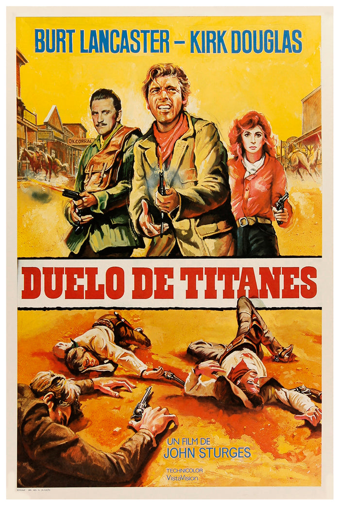 Gunfight at the O.K. Corral 1957 - Burt Lancaster - Spain - Classic Movie Poster