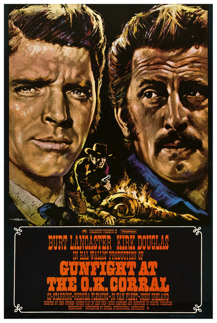 Gunfight at the O.K. Corral 1957 - Burt Lancaster - UK - Classic Movie Poster