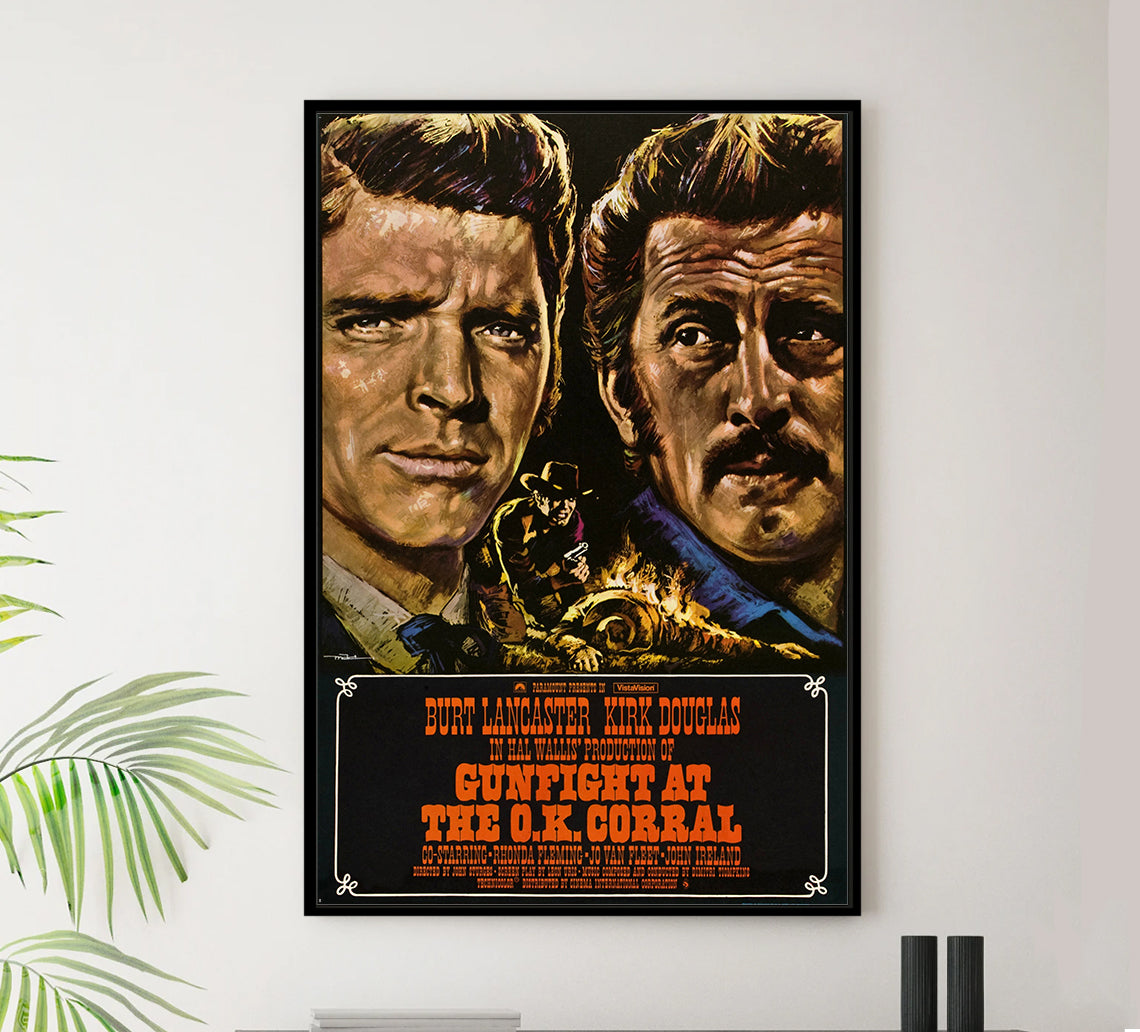 Gunfight at the O.K. Corral 1957 - Burt Lancaster - UK - Classic Movie Poster