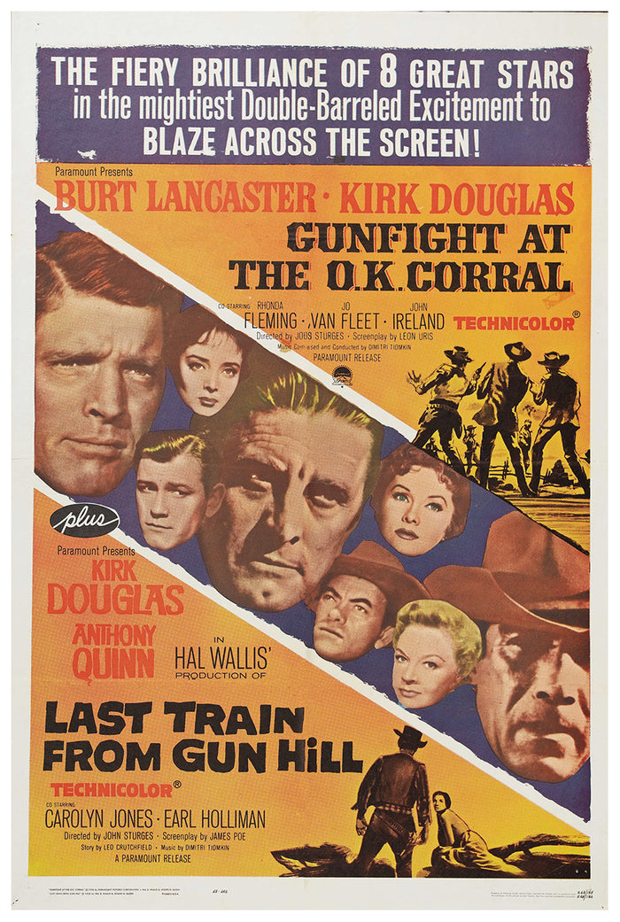 Gunfight at the O.K. Corral 1957 - Burt Lancaster - US (2) - Classic Movie Poster