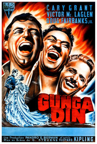 Gunga Din 1939 - Cary Grant - France(3) - Classic Movie Poster