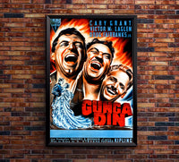 Gunga Din 1939 - Cary Grant - France(3) - Classic Movie Poster