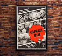 Gunga Din 1939 - Cary Grant - Sweden - Classic Movie Poster