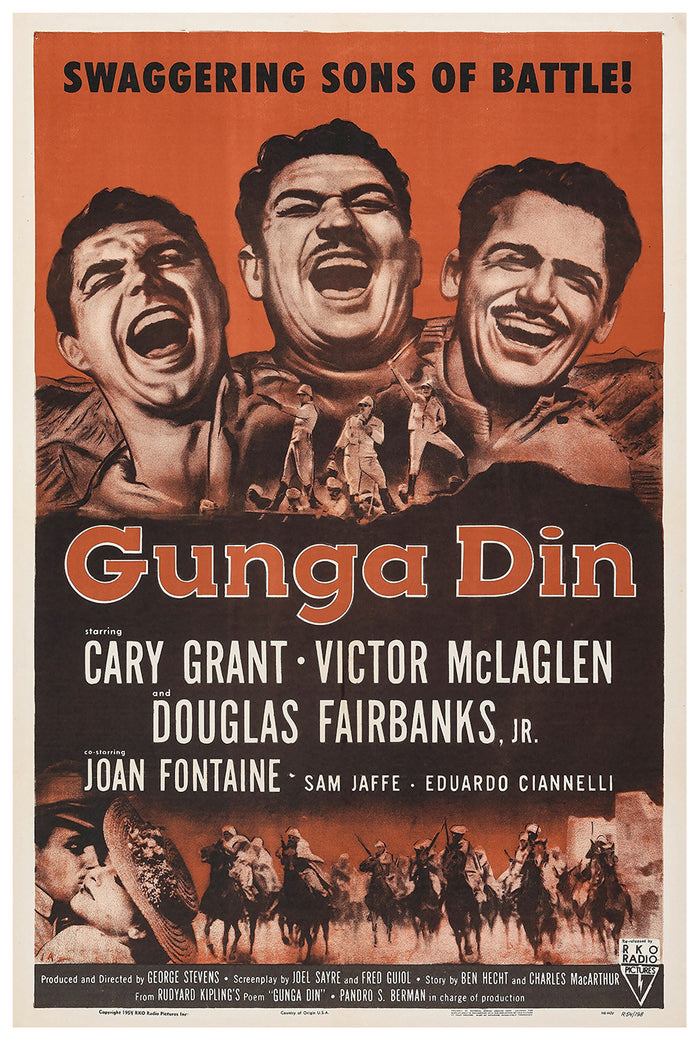 Gunga Din 1939 - Cary Grant - US(2) - Classic Movie Poster