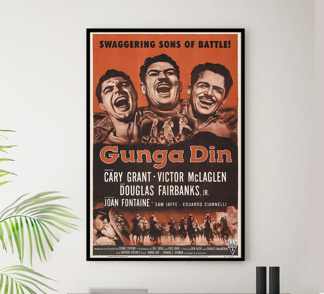 Gunga Din 1939 - Cary Grant - US(2) - Classic Movie Poster