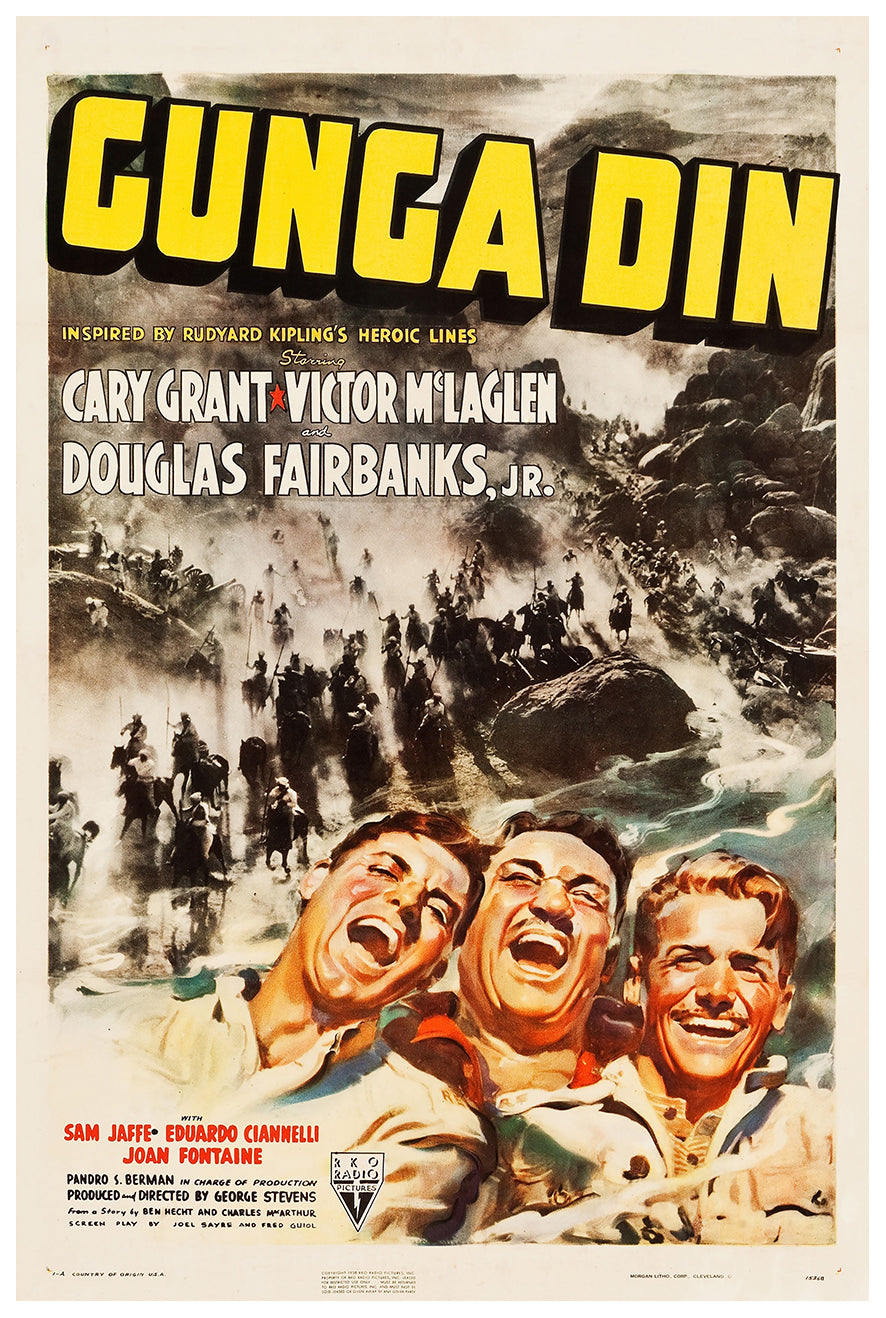 Gunga Din 1939 - Cary Grant - US(3) - Classic Movie Poster