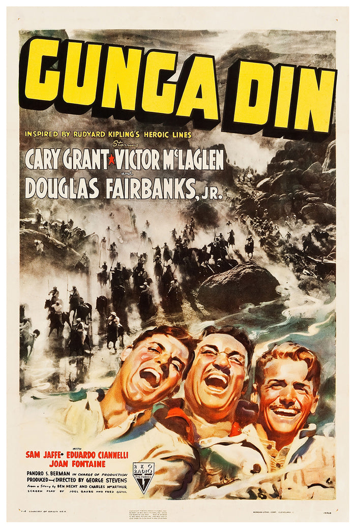 Gunga Din 1939 - Cary Grant - US(3) - Classic Movie Poster