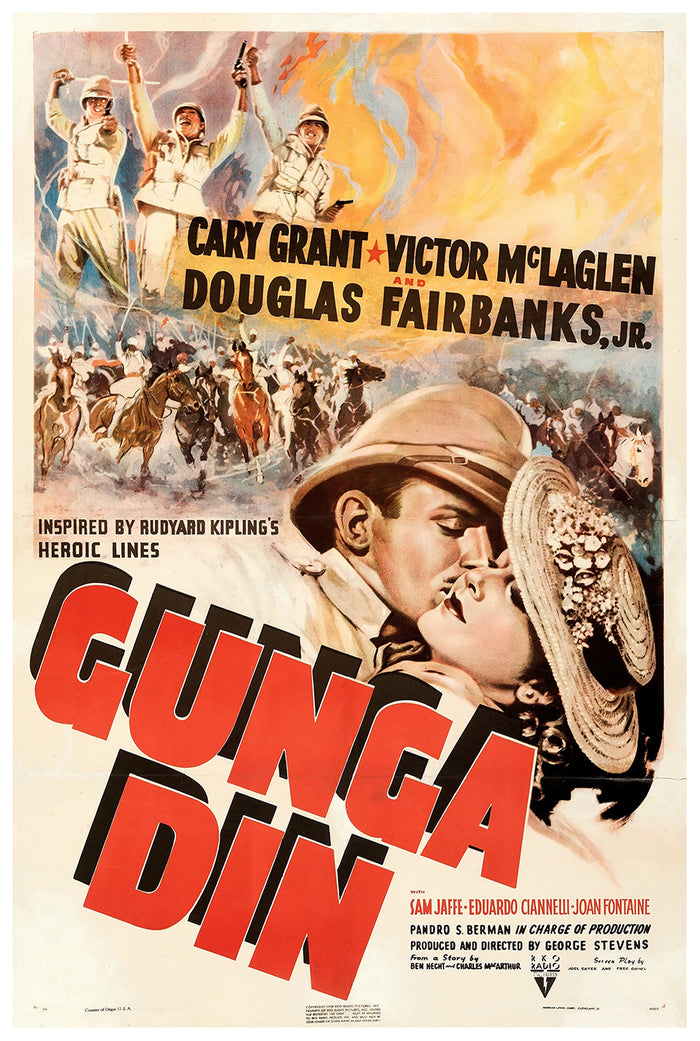 Gunga Din 1939 - Cary Grant - US(4) - Classic Movie Poster